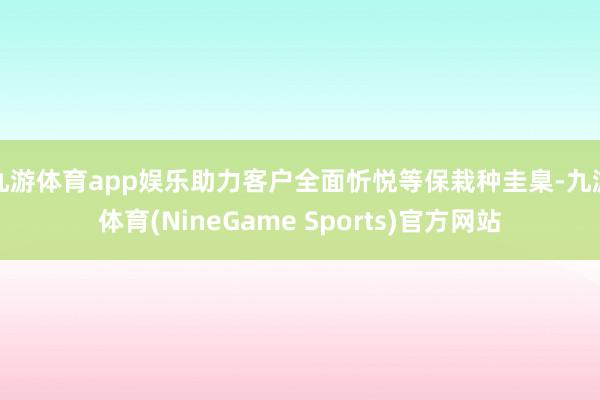 九游体育app娱乐助力客户全面忻悦等保栽种圭臬-九游体育(NineGame Sports)官方网站