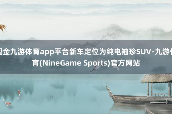 现金九游体育app平台新车定位为纯电袖珍SUV-九游体育(NineGame Sports)官方网站