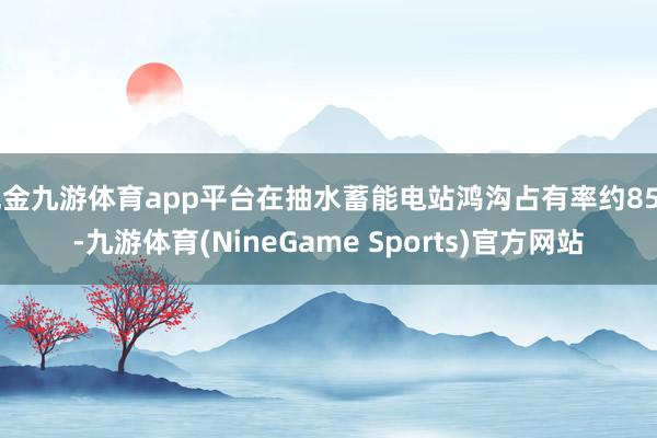 现金九游体育app平台在抽水蓄能电站鸿沟占有率约85%-九游体育(NineGame Sports)官方网站