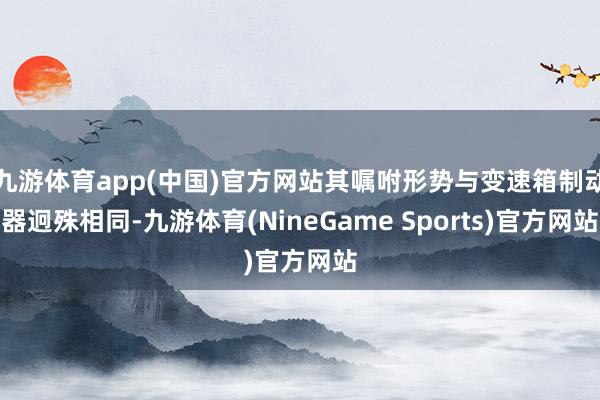 九游体育app(中国)官方网站其嘱咐形势与变速箱制动器迥殊相同-九游体育(NineGame Sports)官方网站