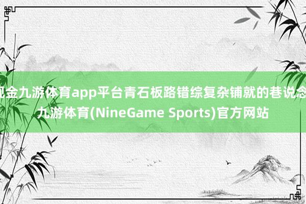 现金九游体育app平台青石板路错综复杂铺就的巷说念-九游体育(NineGame Sports)官方网站