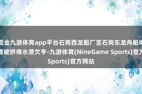 现金九游体育app平台石岗西龙船厂至石岗东龙舟船埠的河堤被挤得水泄欠亨-九游体育(NineGame Sports)官方网站
